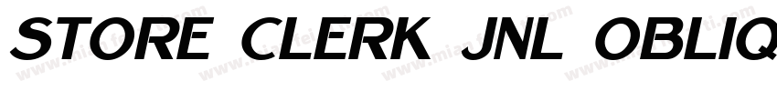 Store Clerk JNL Oblique字体转换